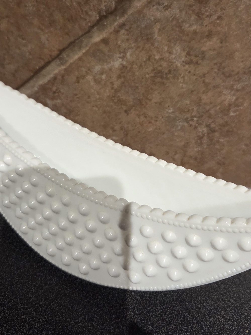 Fenton White Hobnail Milk Glass Decorative Vase